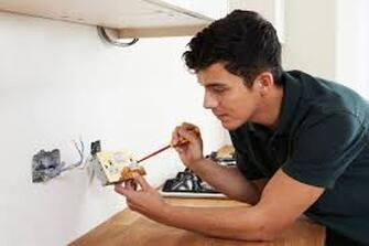 electrician fixing wires